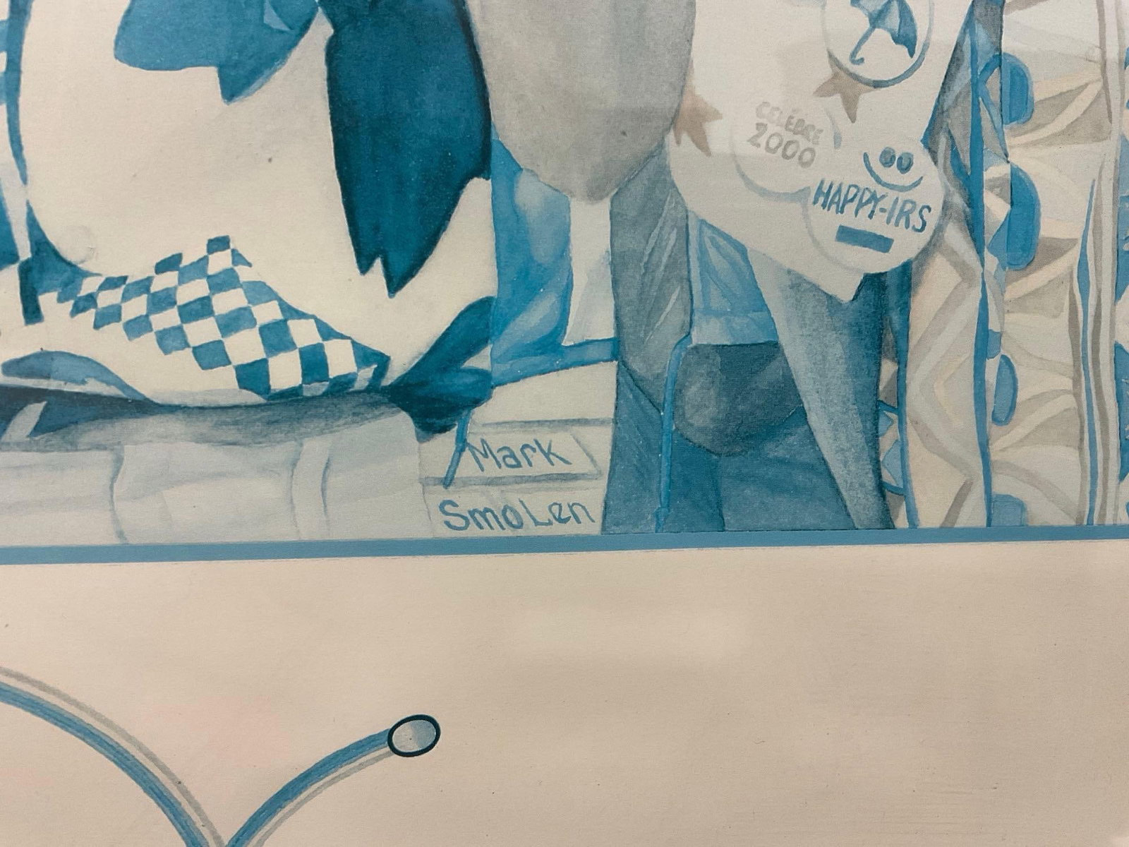 Framed Poster, A Kids Affair Seattles Public Market, artwork by Mark Smolen, 23h x 29w x 3d inches - 5