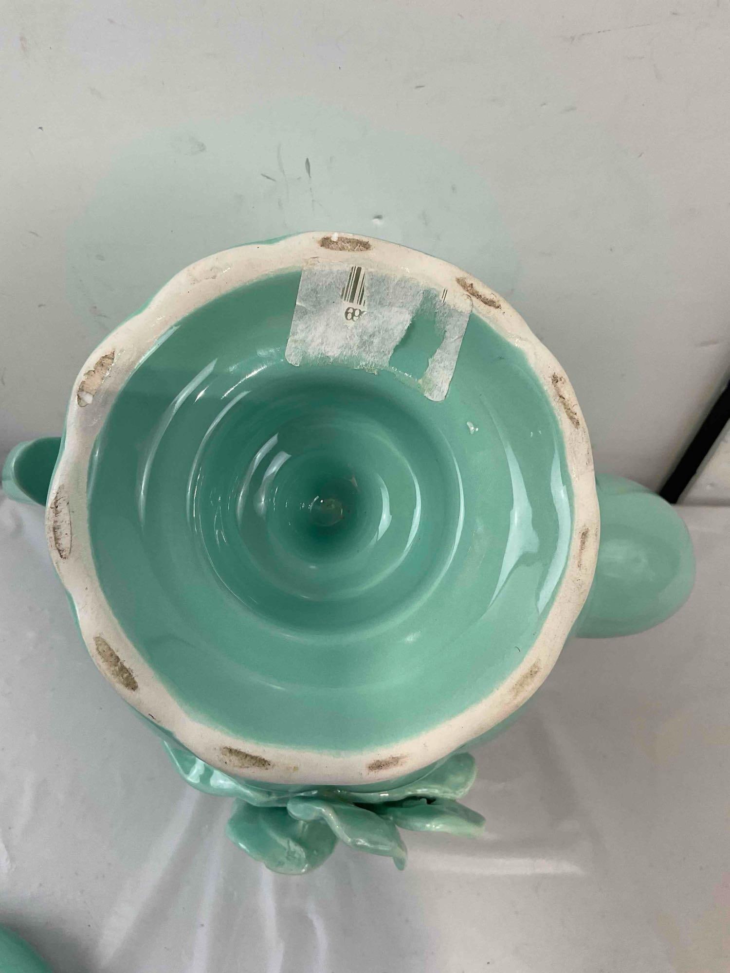 3 pcs Charming Modern Ceramic Teapots, incl. Tracy Porter & Long Rich. Very Good Condition. - 7