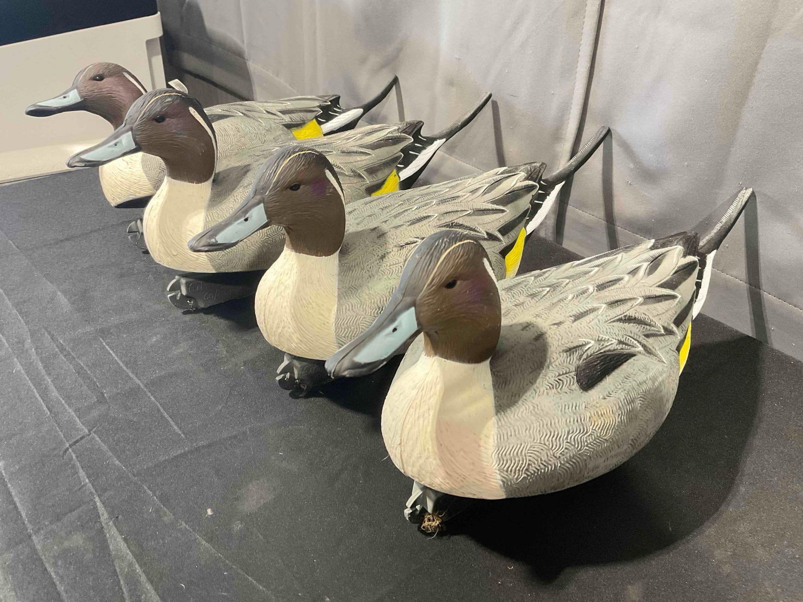4 pcs Greenhead Gear Lifesize Plastic Pintail Duck Drake Decoys. Very Good Condition. See pics. - 3