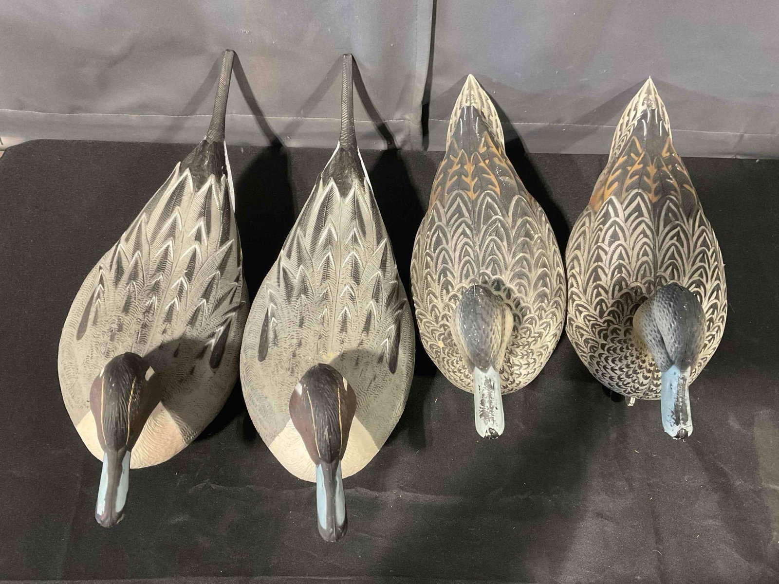 4 pcs Greenhead Gear Life-size Plastic Pintail Duck Decoys, Hens & Drakes. Very Good Condition. - 4
