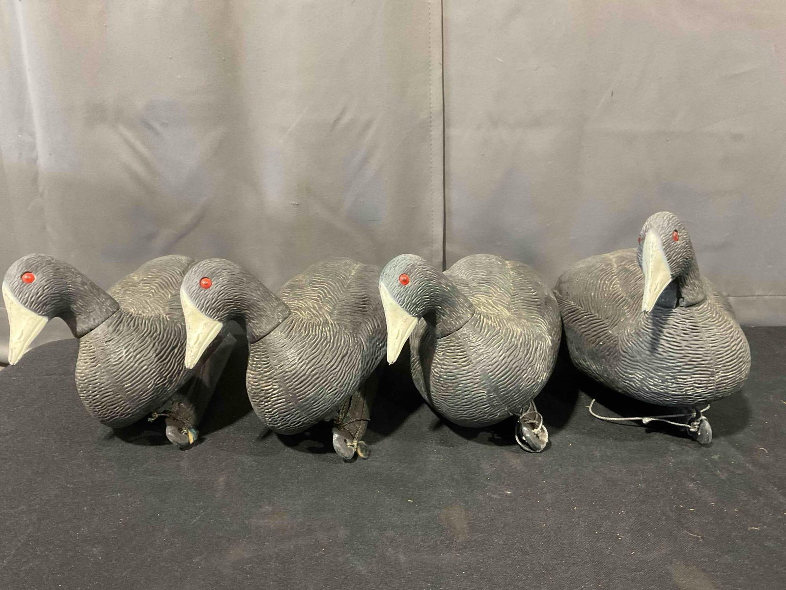 4 pcs G&H Decoys Plastic Coot Duck Decoys. Good Condition. See pics. (1 of 6)
