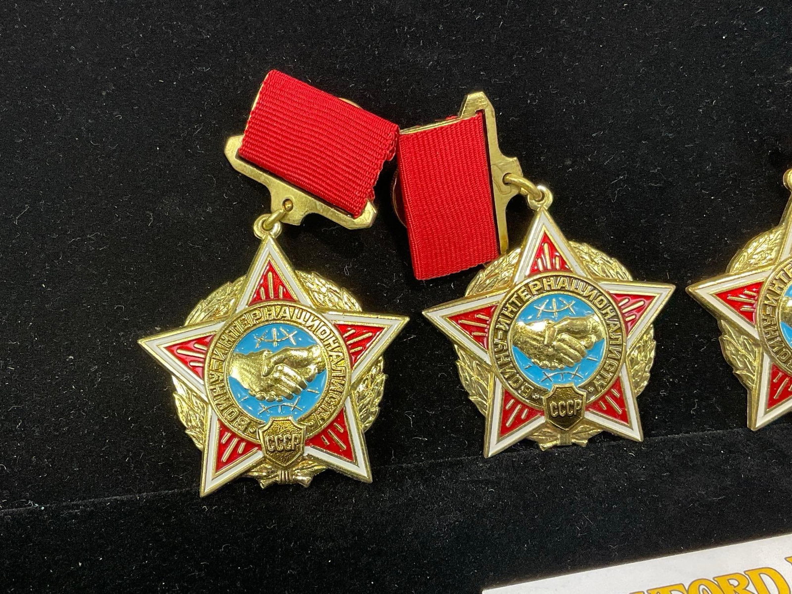 4 Soviet Union Medals, To a Warrior-Internationalist, mostly for Afghanistan-Soviet War, 1988 - 2
