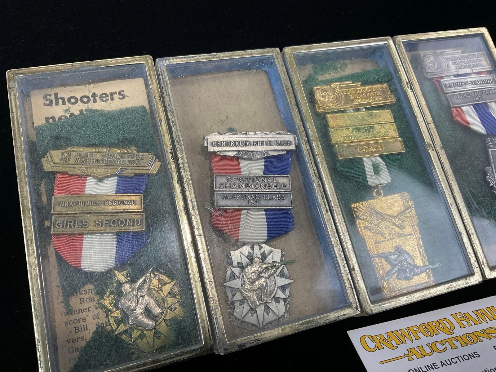 5 1970s Washington State Marksman Awards, Centralia Club, Coach, WSRPA - 2