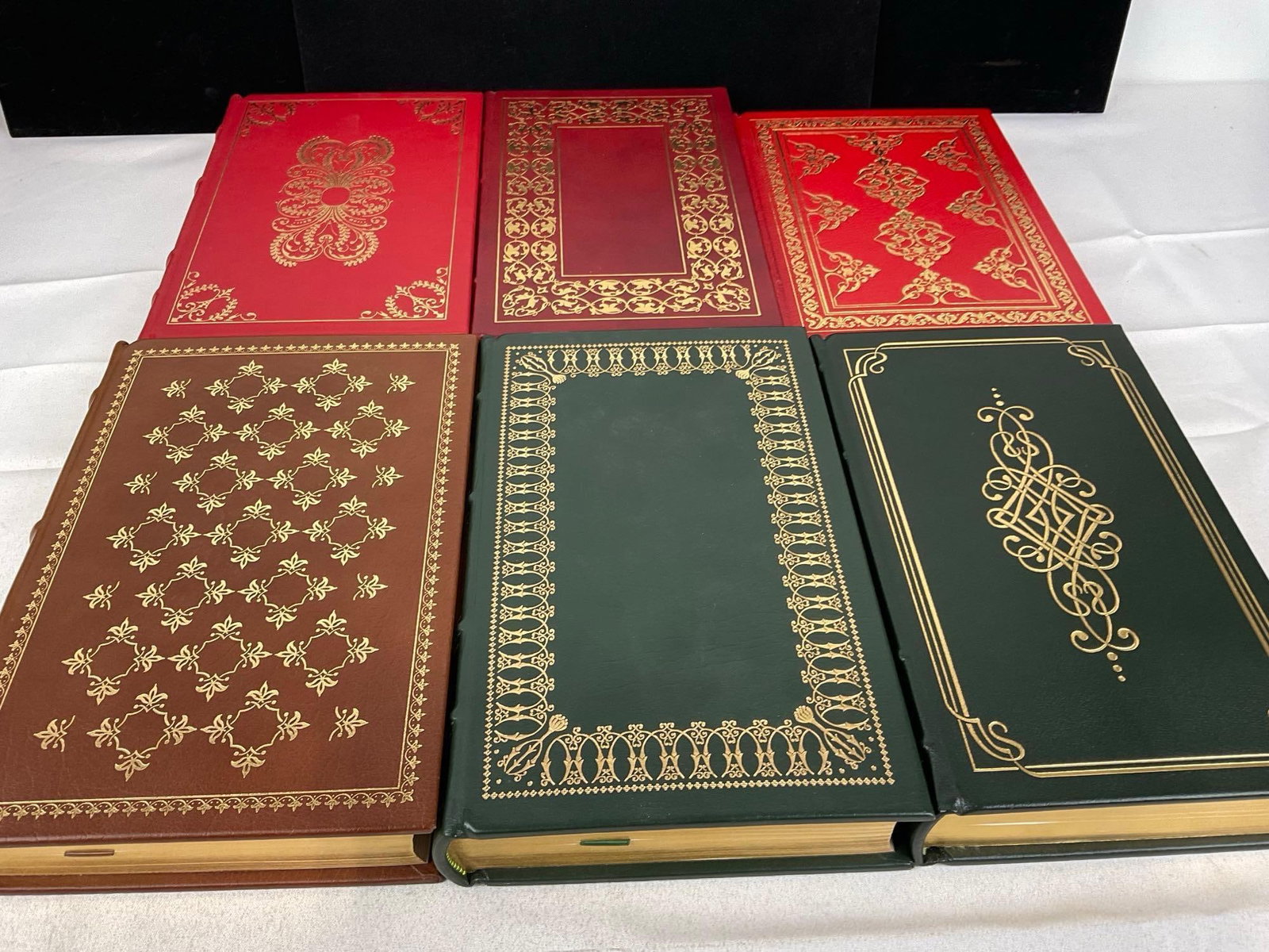 Set of 6 Franklin Library Books, All The Kings Men, 20 Years at Hull-House, The Devils Dictionary & - 2