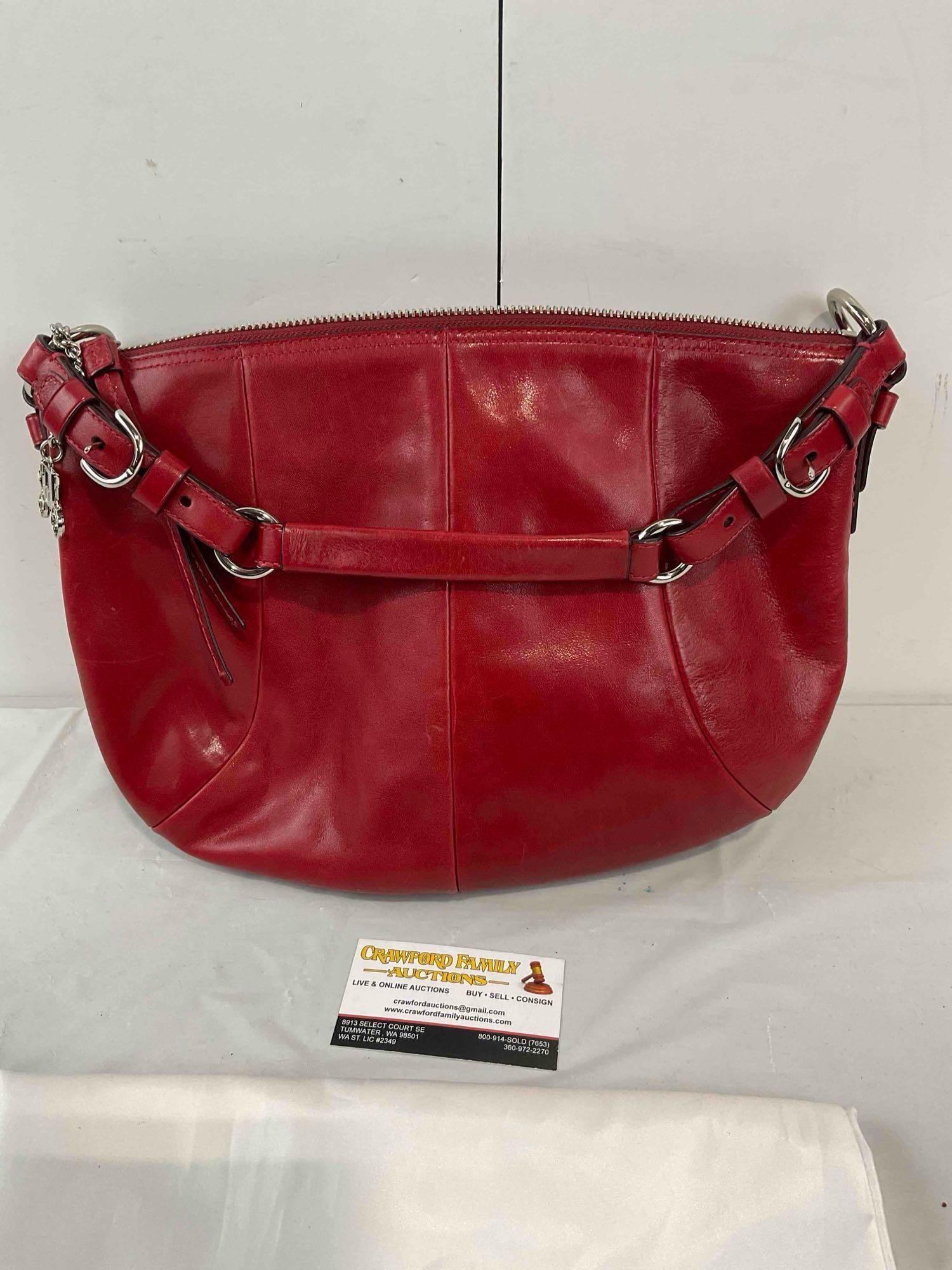 Coach Legacy Soho Hobo Red Leather Purse w/ Carrier Bag. Very Good Condition. See pics. - 9