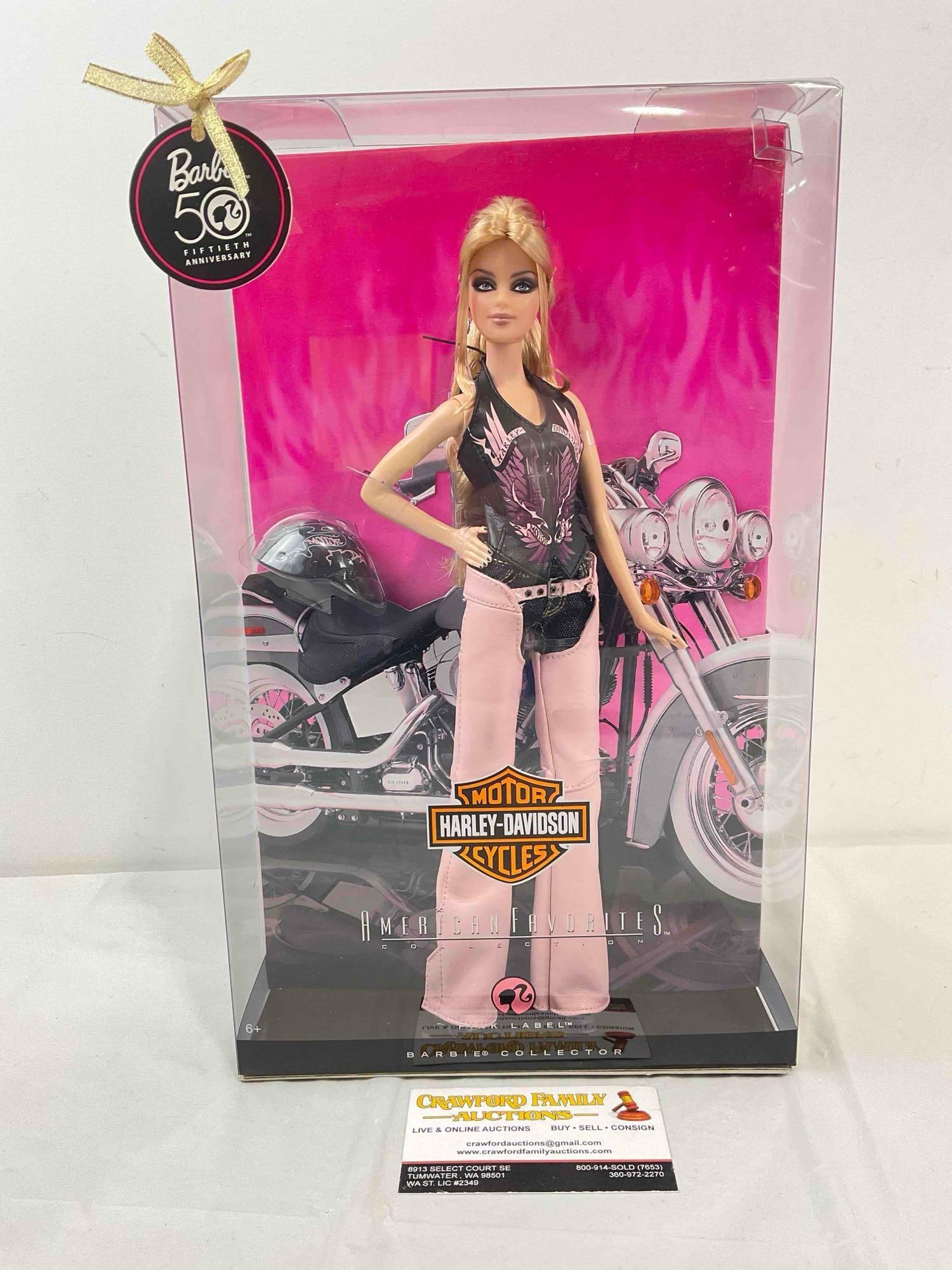 Harley Davidson Barbie Collector Doll in Original Box. NIB. Excellent Condition. See pics. (1 of 6)