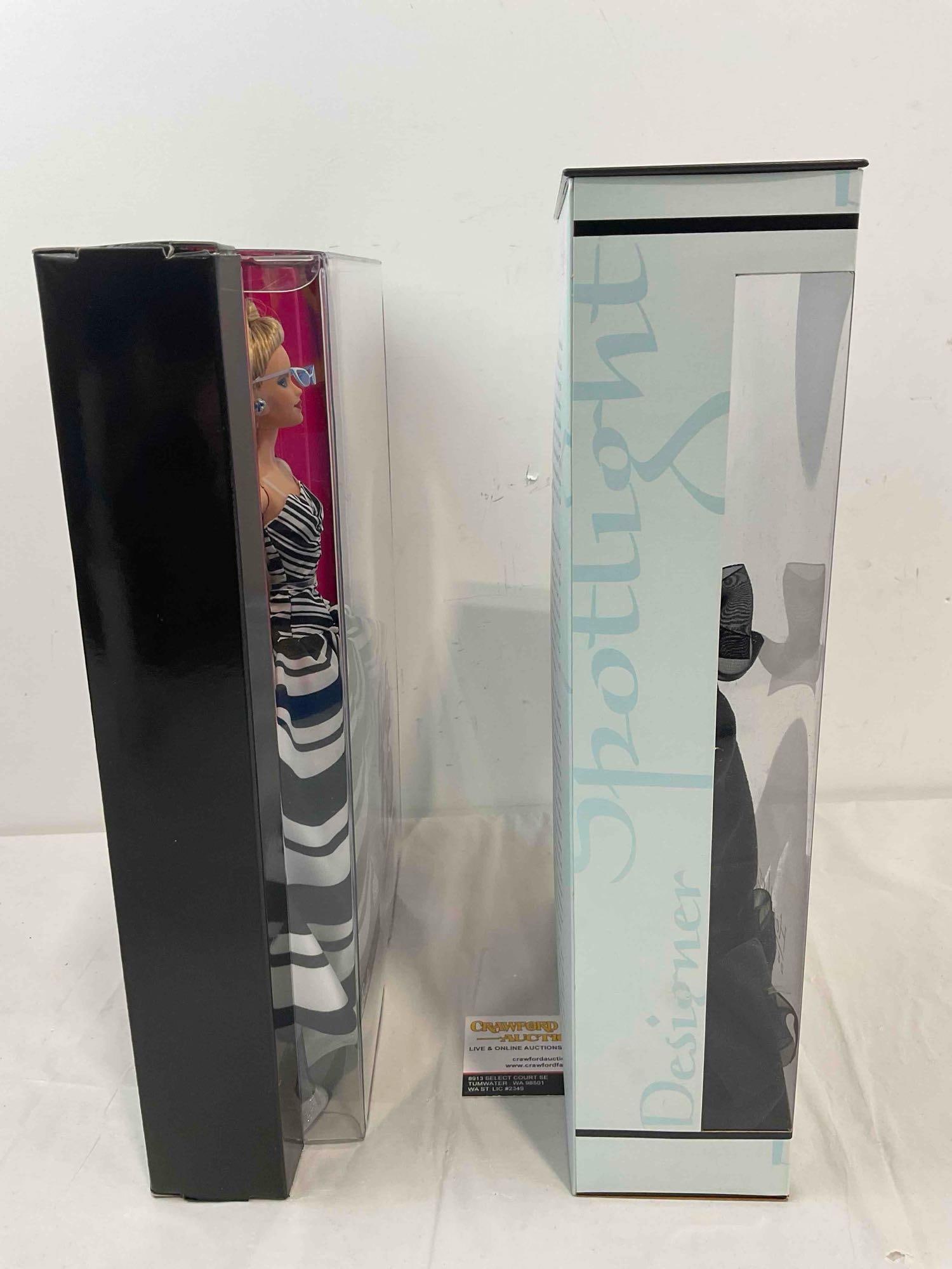 2 pcs NIB Barbie Collector Dolls, incl. 65th Anniversary & Heather Fonseca. Excellent Condition. - 8