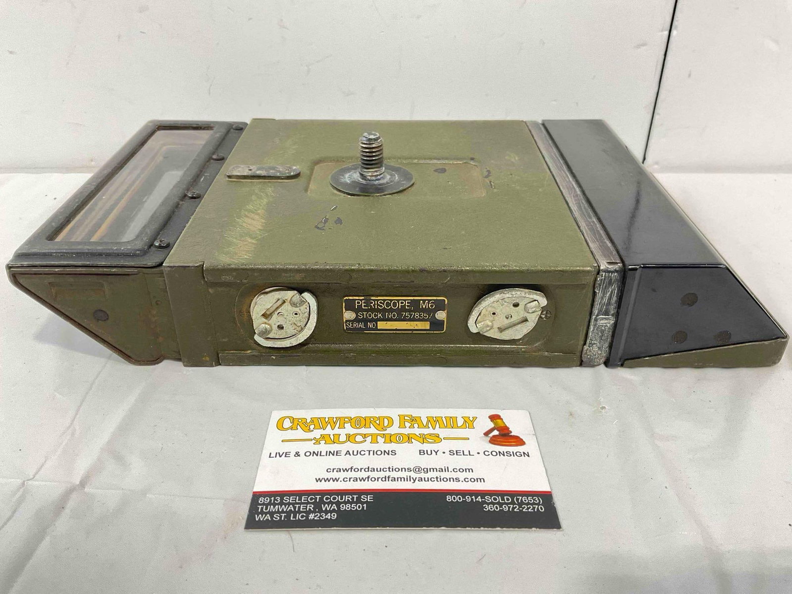 Vintage WWII Era M6 Tank Periscope Stock No. 7578357. Very Good Condition. See pics. (1 of 8)