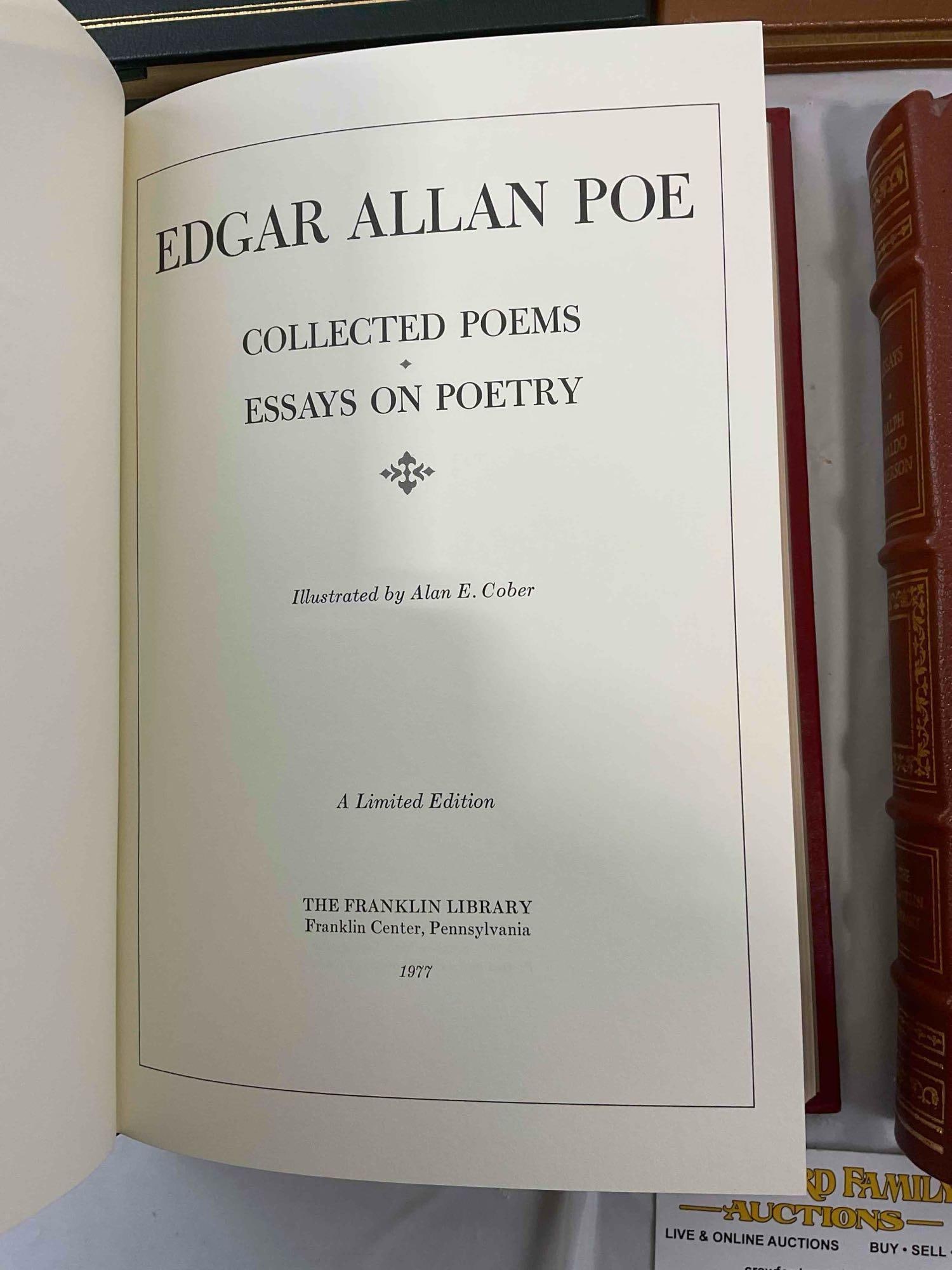 5 pcs Vintage Franklin Library Books, incl. Poems & Essays by Edgar Allen Poe & More! See pics. - 7