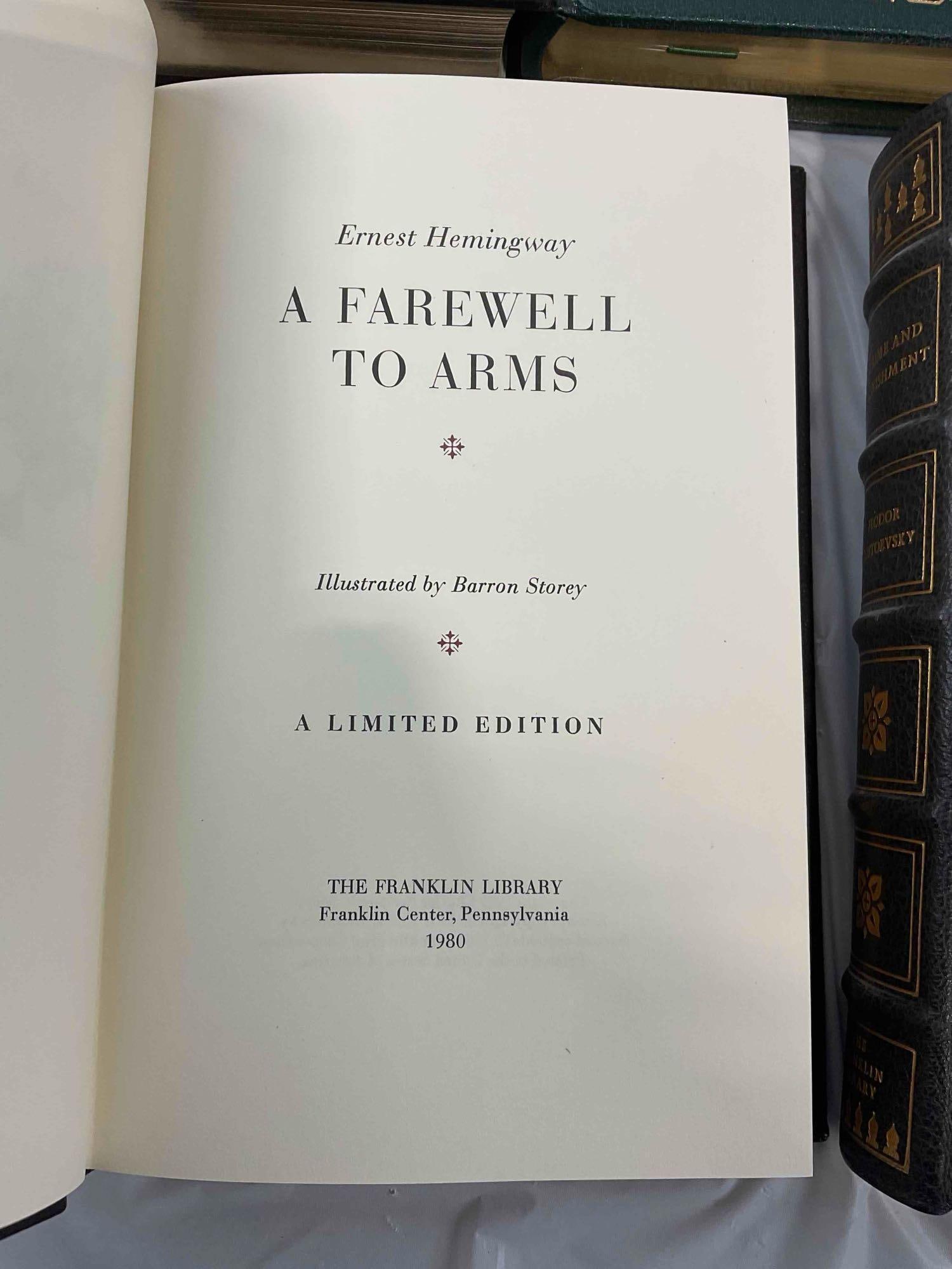 5 pcs Vintage Franklin Library Books, incl. Crime and Punishment by Dostoevsky & More! See pics. - 7