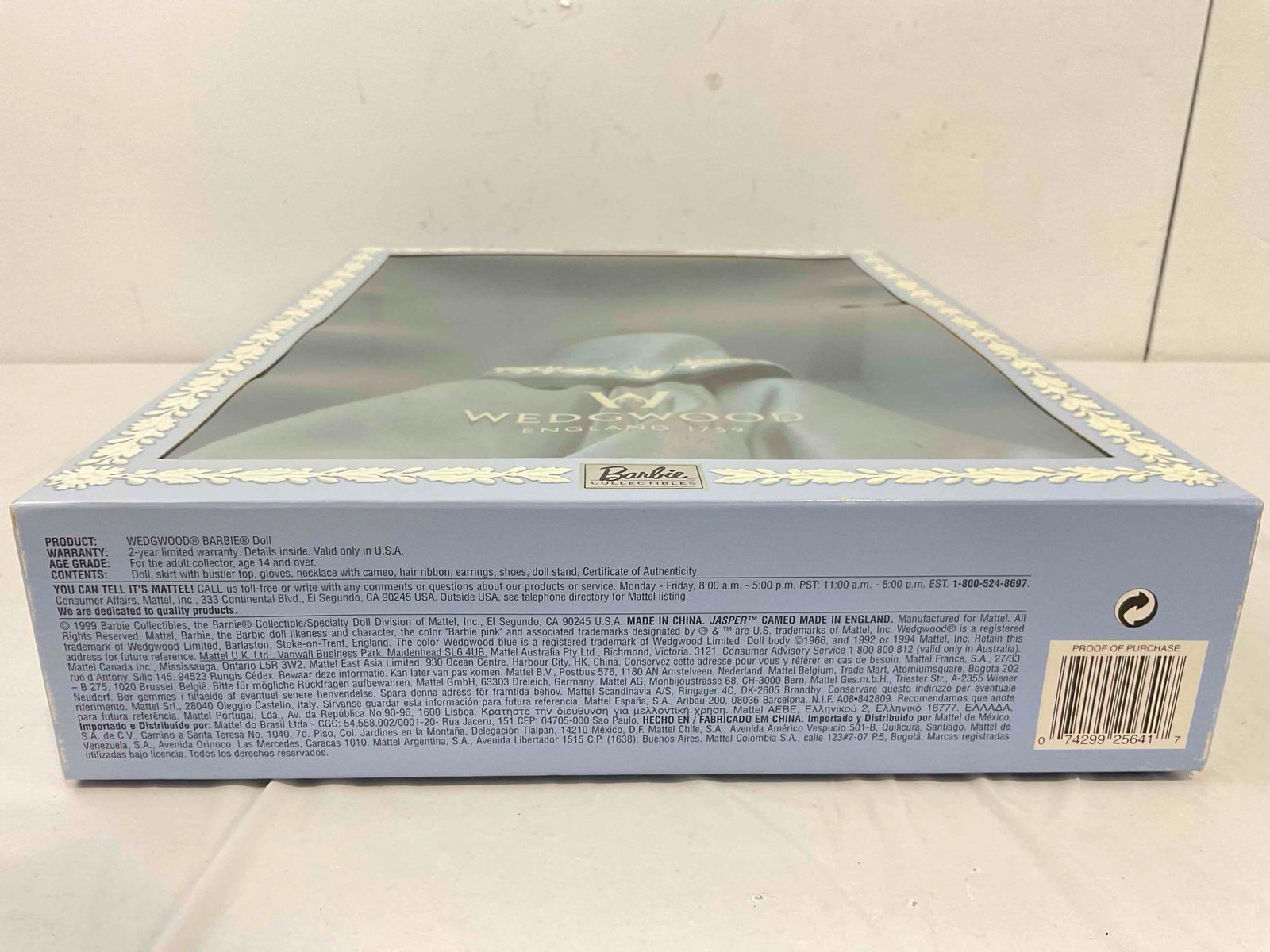 NIB Vintage 1999 Wedgwood Barbie Collectible Specialty Doll. Excellent Condition. See pics. - 7