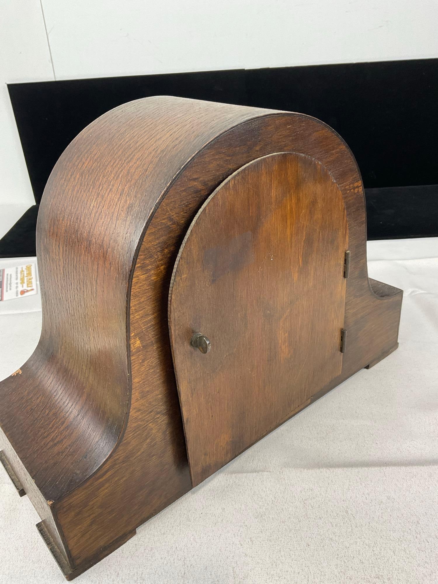 Early 20th Century Mantel Clock, Time Strike Chime, Westminster Chime, 10h x 13w x 6d inches - 4