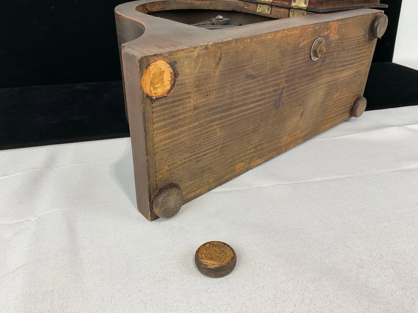 Antique Haller Humpback Mantel Clock Time Strike, 9h x 13w x 6d inches - 6