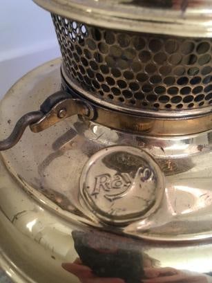 3 Electrified Oil Lamps, Brass B&H & R&Y pieces, 2 tested & working, 1 needs new cable - 3