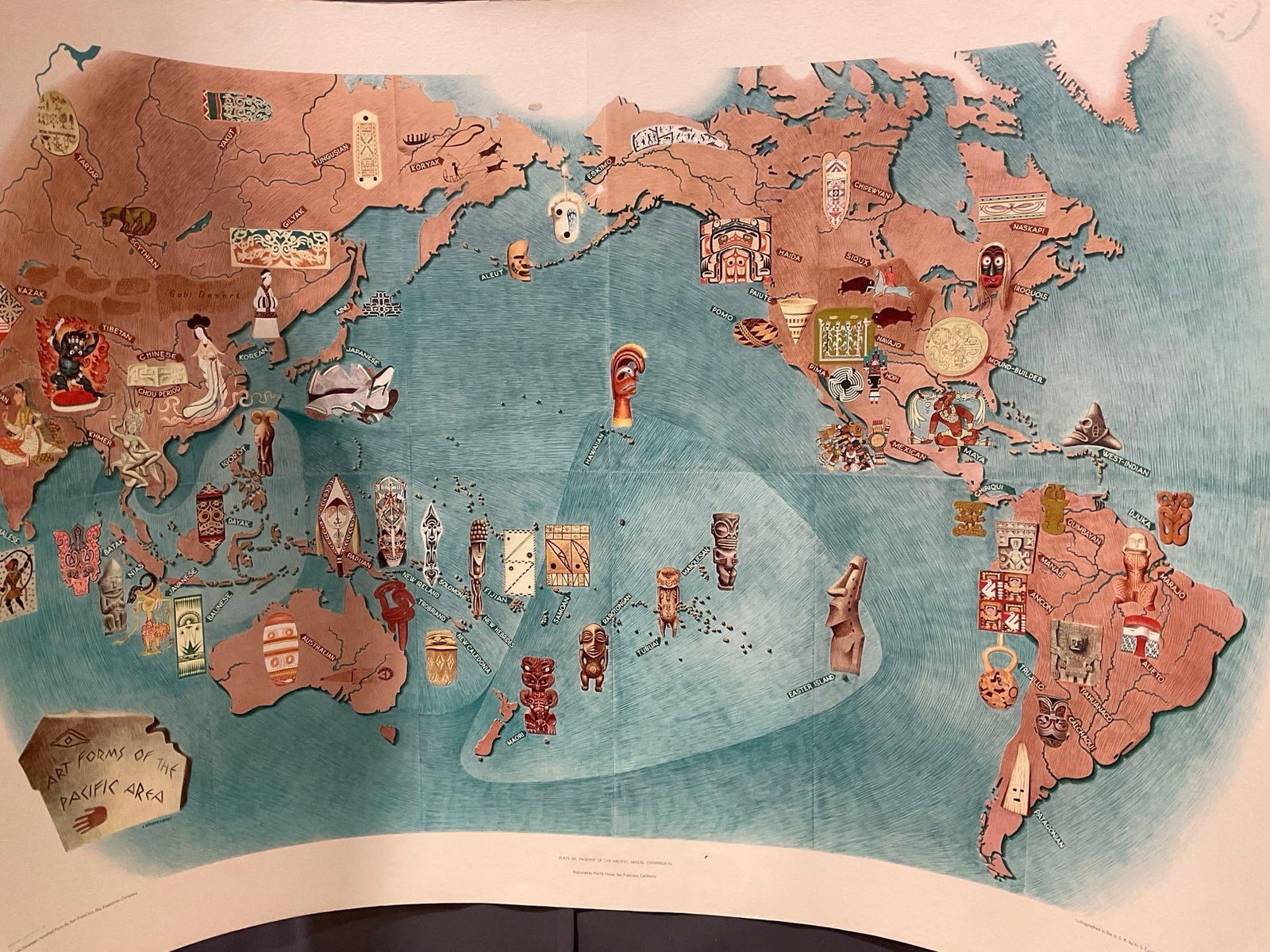 4 Plate Lithos, Pageant of the Pacific: Miguel Covarrubias, Fauna & Flora, Economy, Art Forms, & - 9