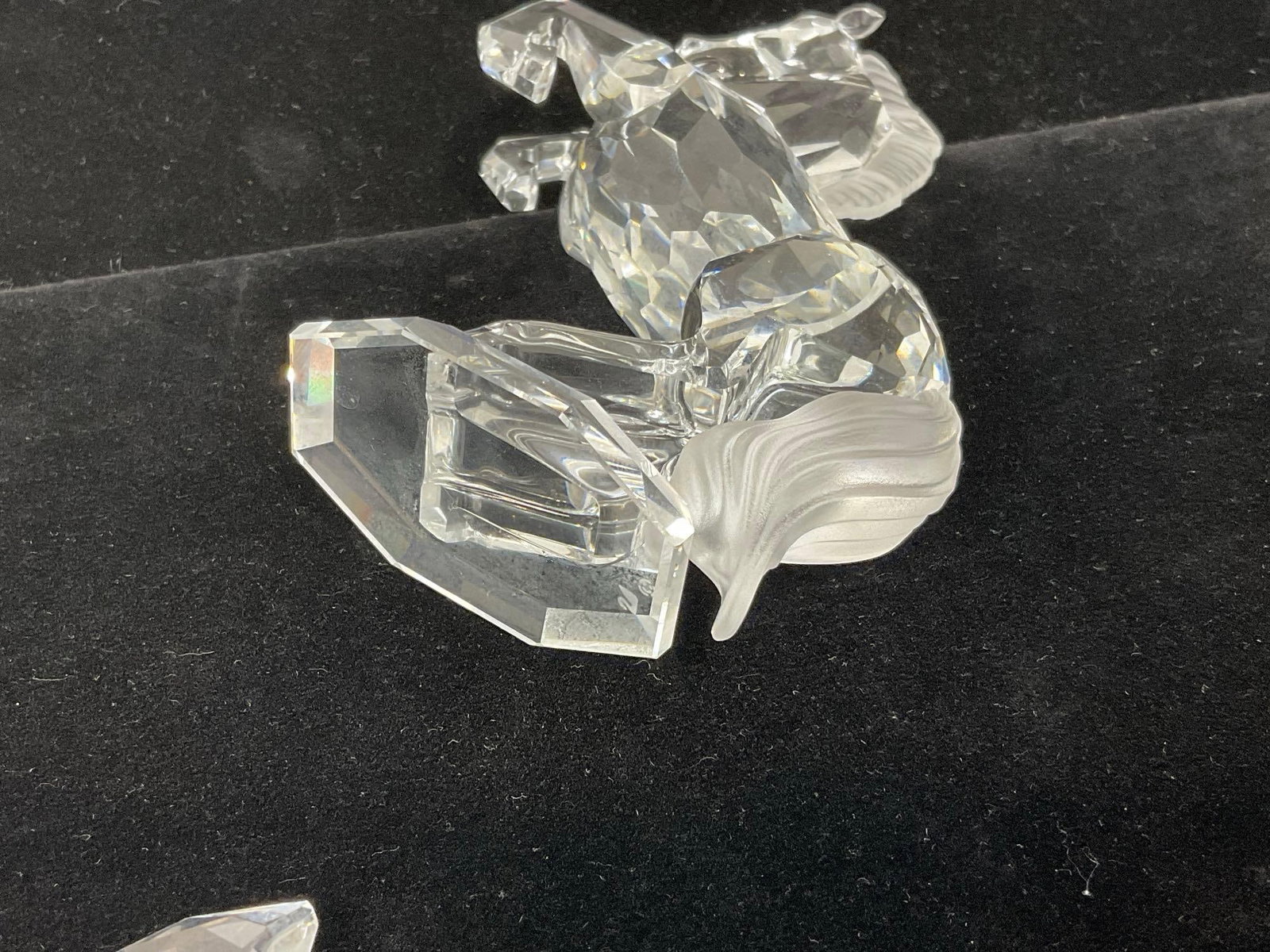 Pair of Retired Swarovski Crystal pieces, Horse Stallion Figure & Rocking Horse - 7