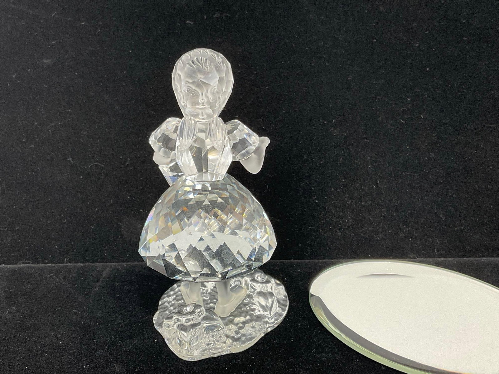 Retired Swarovski Crystal Little Red Riding Hood Figurine w/crystal basket, Fables & Fairy Tales ... - 4