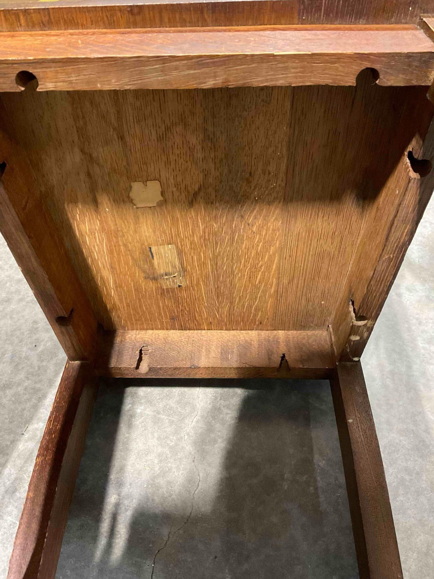 Handsome Antique Arts & Crafts Style Quarter Sawn Oak Wood Chair. Very Good Condition. See pics. - 5