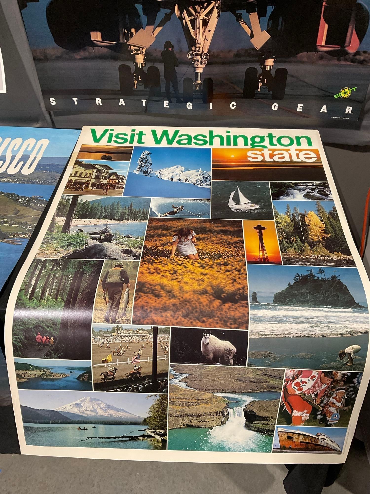 Vintage Posters, Boeing & Scott Advertisement, The Tower of London, San Francisco & Washington St... - 6