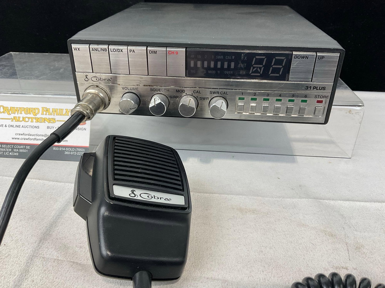 Vintage Cobra 31 Plus Citizen Band Transceiver, w/Weather Bands, no cable included - 2