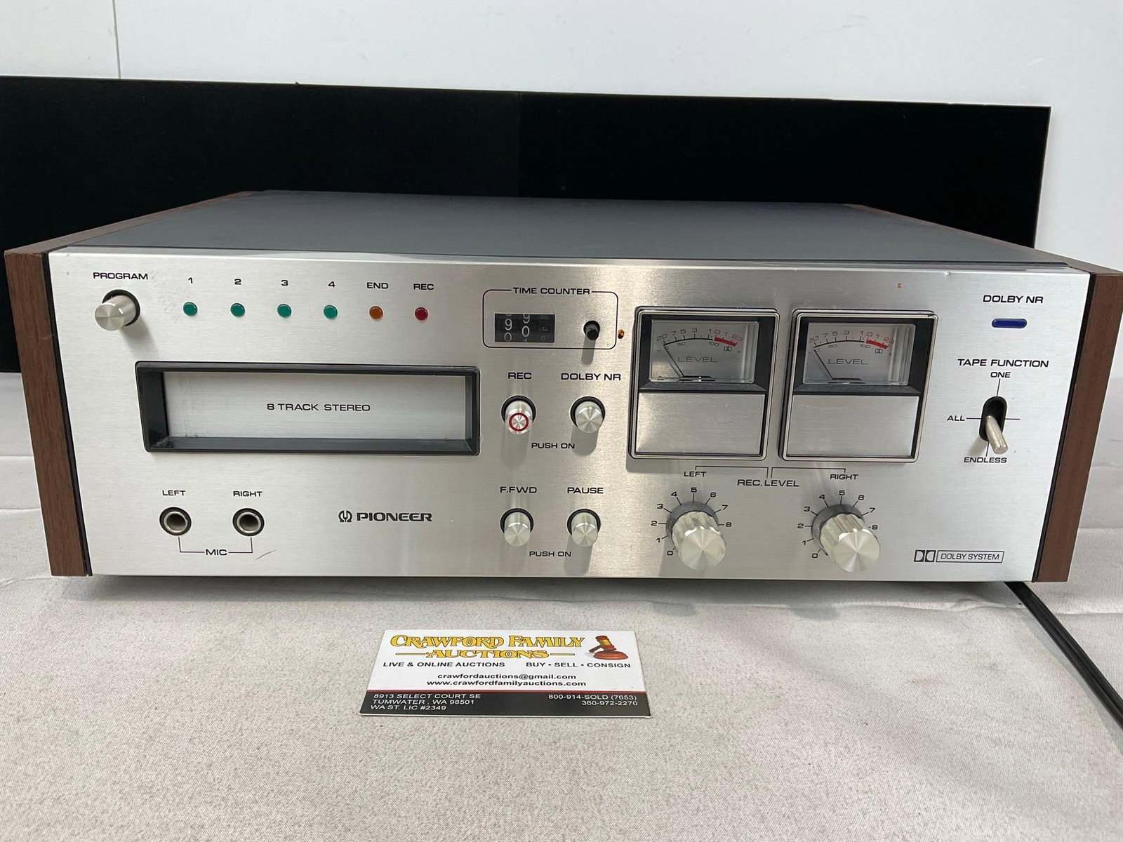 Vintage Pioneer RH-65 Component Stereo 8 Track Player & recorder: Appears to be in good shape. The piece measures approx 6h x 16w x 12d inches. See pics. E-5830