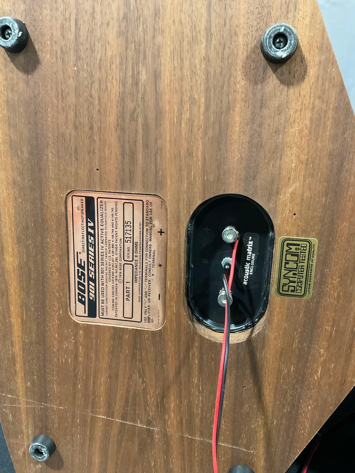 Pair of 1970s Bose 901 Series IV Speakers & Active Equalizer - 9