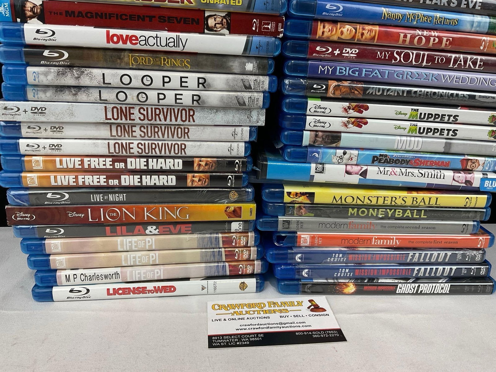Set of 80+ Bluerays in cases, incl. The Mechanic, Mamma Mia!, Paul Blart Mall Cop, Looper & more - 4