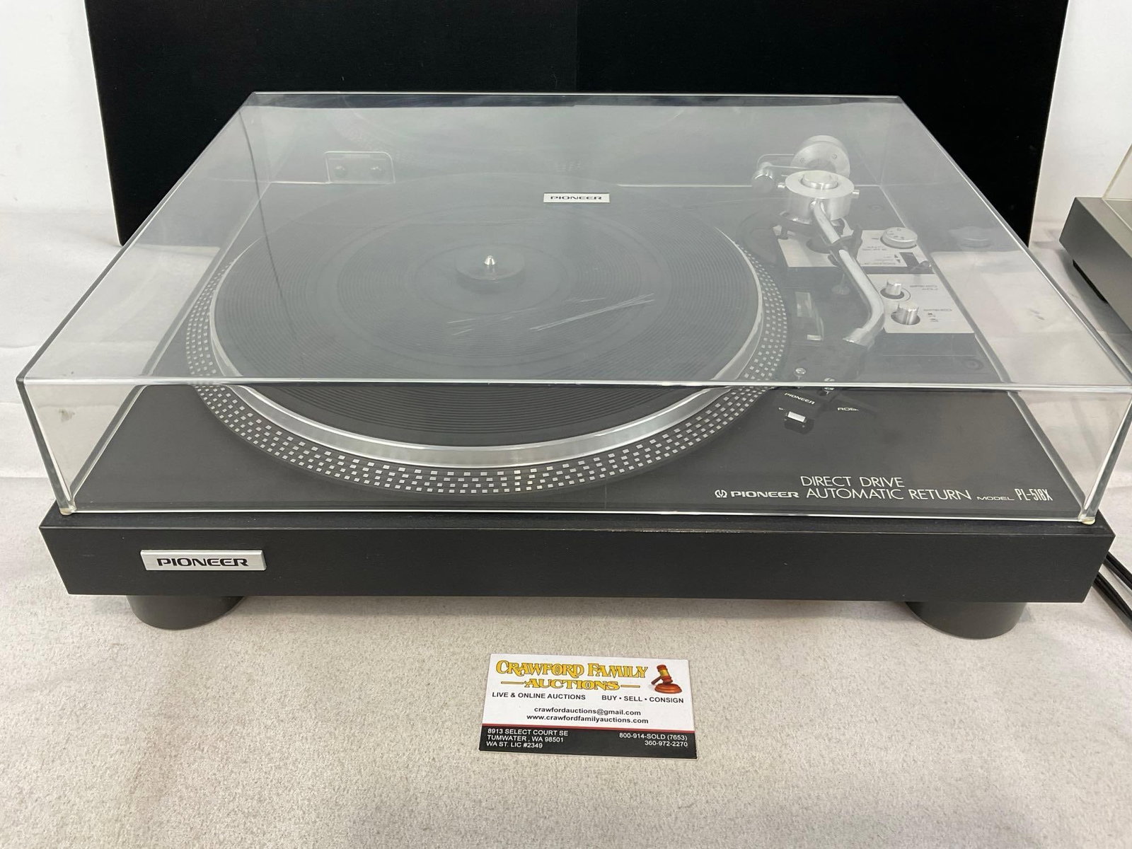 Pioneer Direct Drive Automatic Return model PL-518X, 7h x 18w x 15d inches: Appears to be in good shape. The piece measures approx 7h x 18w x 15d inches. See pics. E-5830