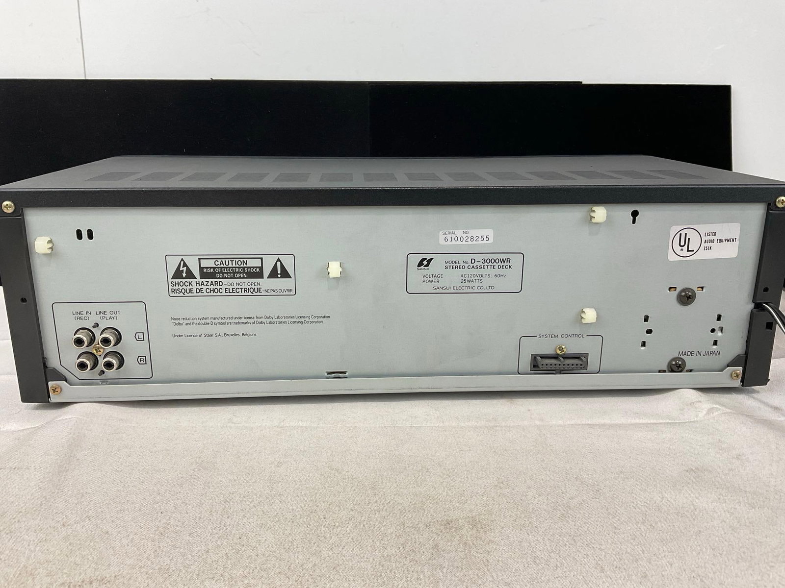 Sansui Stereo Cassette Deck D-3000WR, tested & working - 3