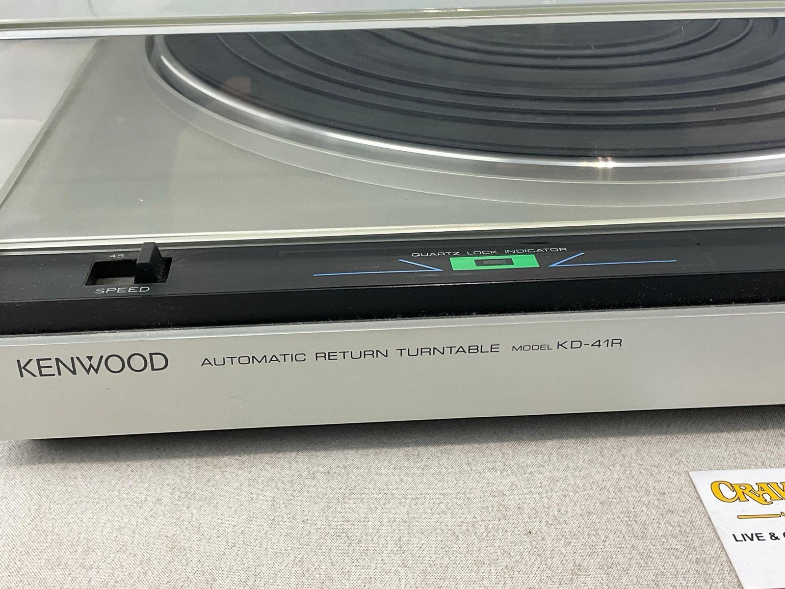 Kenwood KD-41R Direct Drive Turntable, tested & working - 2