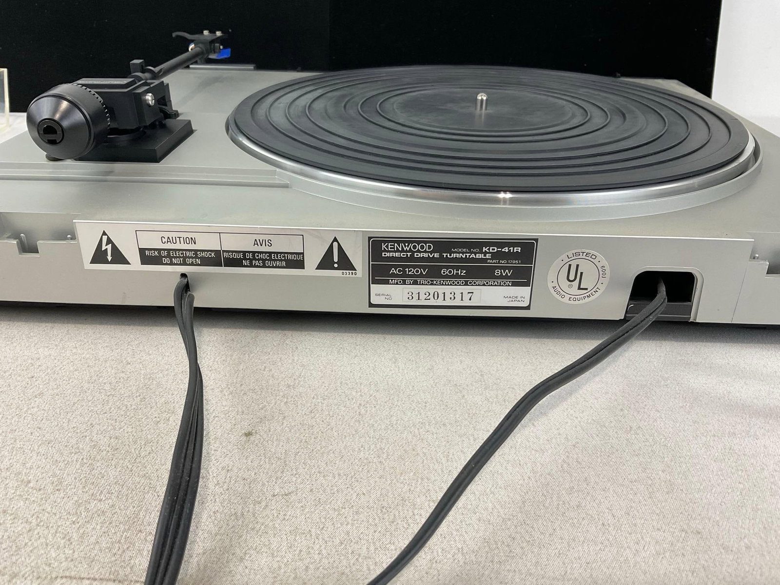 Kenwood KD-41R Direct Drive Turntable, tested & working - 5