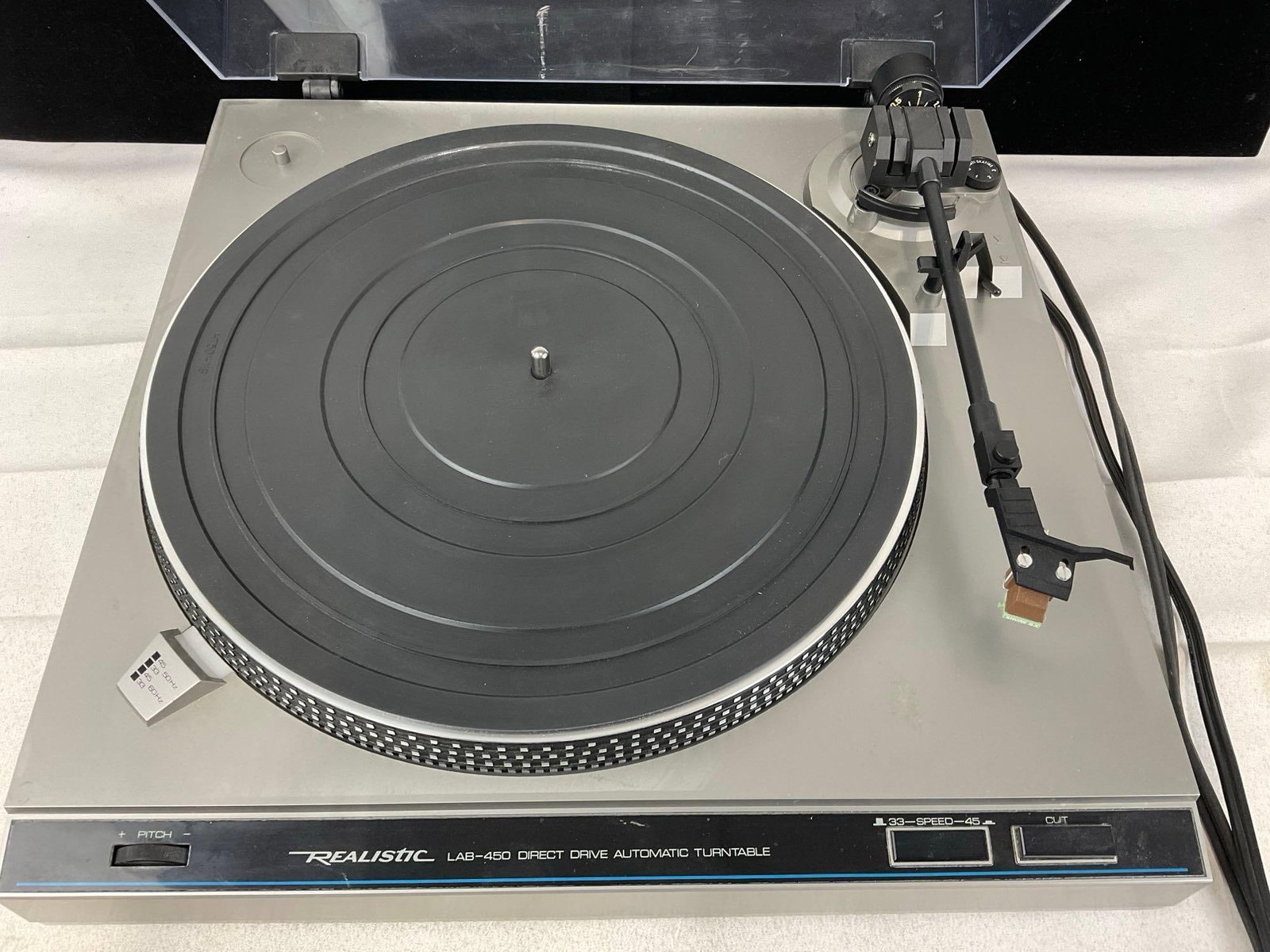 Realistic Model LAB-450 Direct Drive Auto-Return Stereo Turntable, tested & working - 3