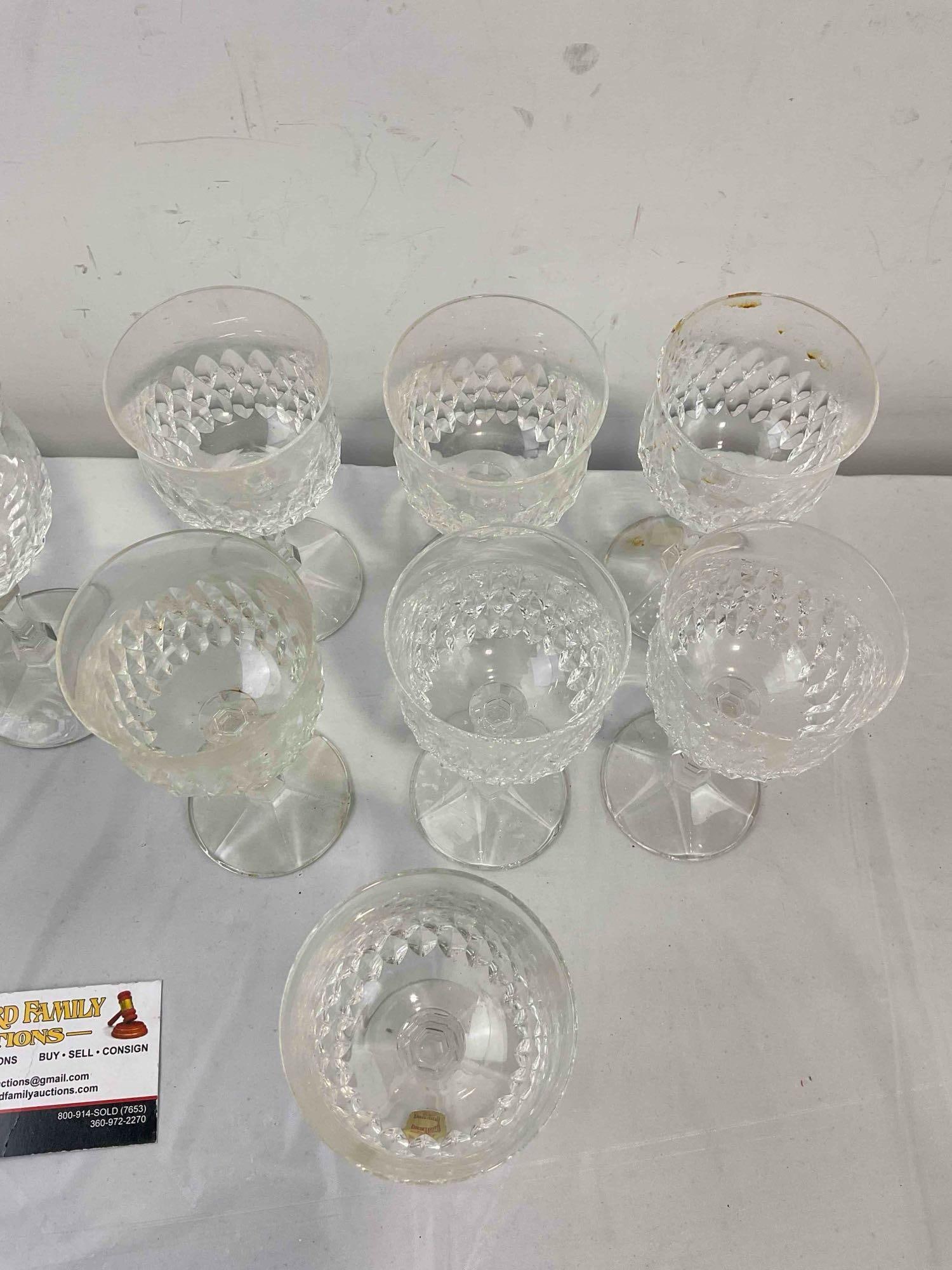 12 pcs Vintage Cristallerie Zwiesel German Crystal Leaded Glasses, 5x Wine & 7x Cordial. See pics. - 5