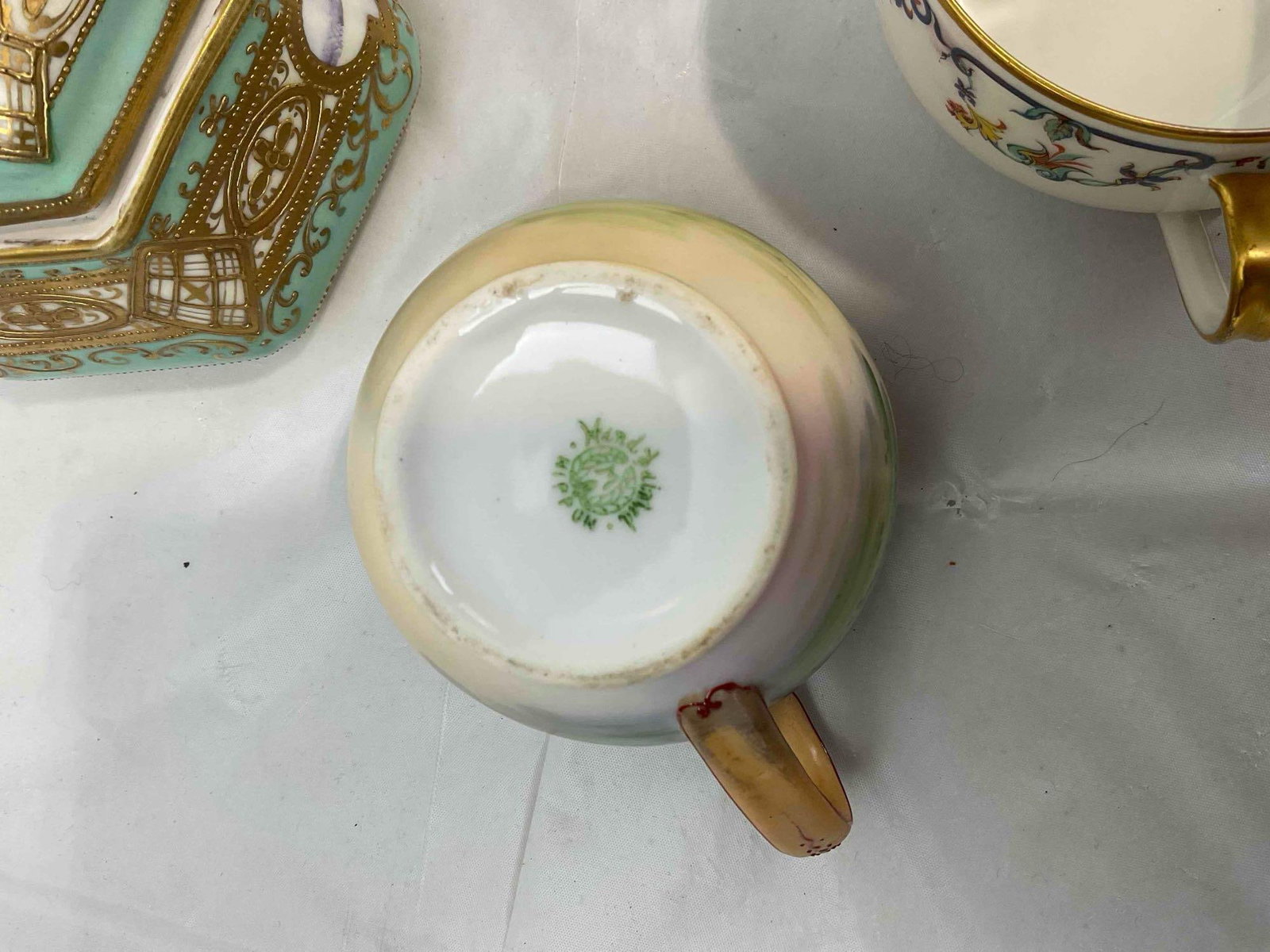 12 pcs Vintage Largely Nippon Ceramic Dish Set, incl. 3x Haviland Limoges & 1x Noritake. See pics. - 6