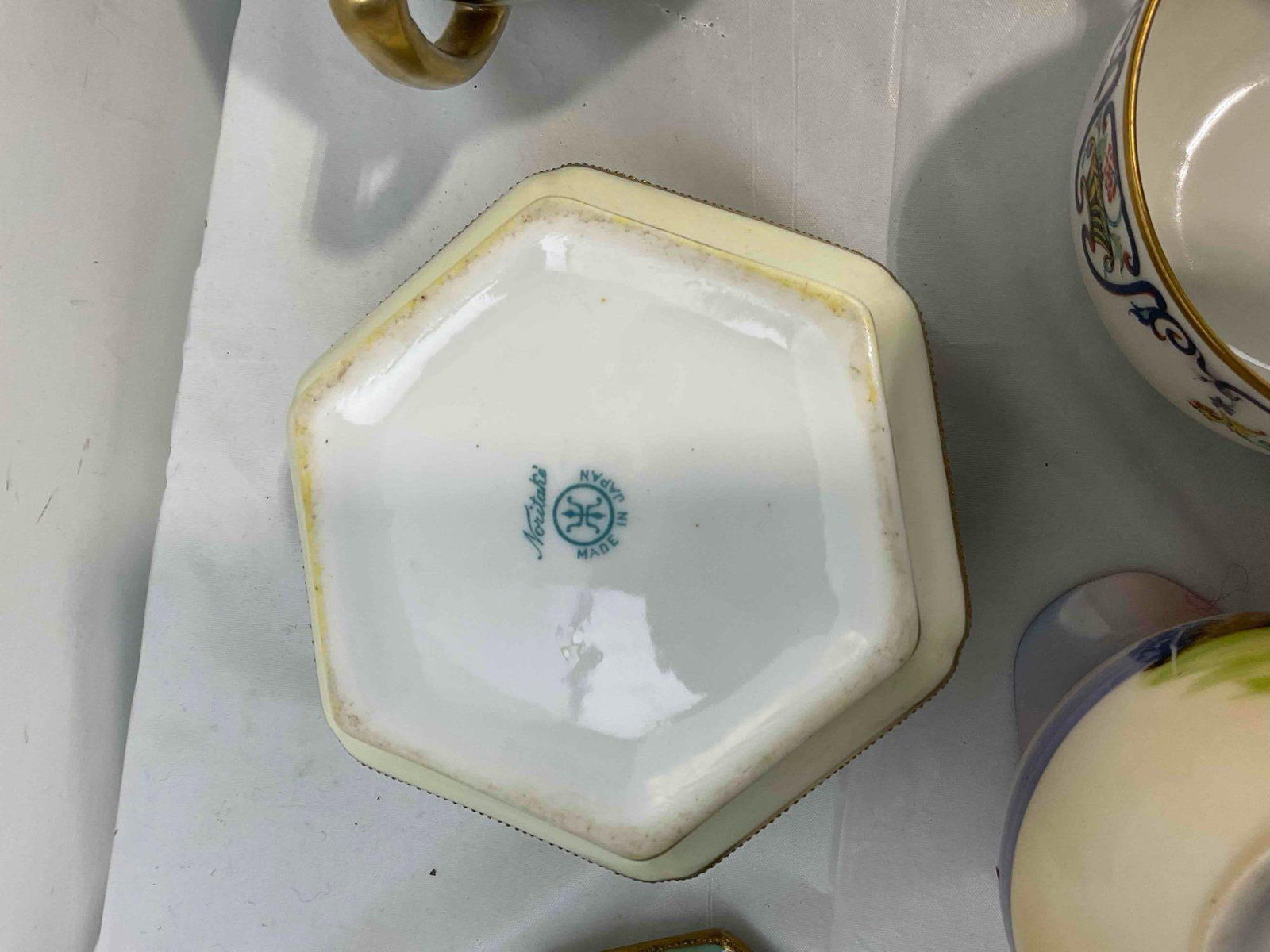 12 pcs Vintage Largely Nippon Ceramic Dish Set, incl. 3x Haviland Limoges & 1x Noritake. See pics. - 7