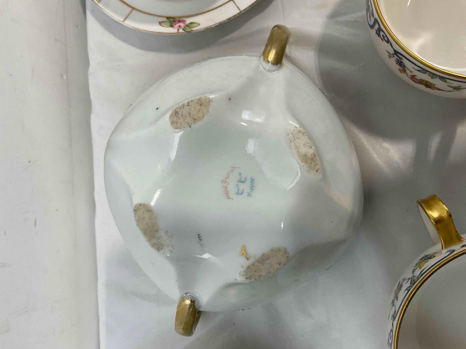 12 pcs Vintage Largely Nippon Ceramic Dish Set, incl. 3x Haviland Limoges & 1x Noritake. See pics. - 8