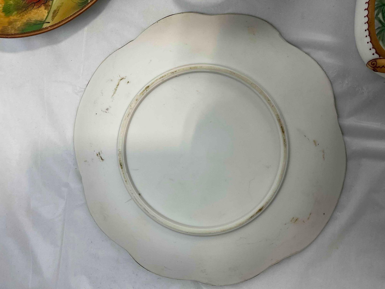12 pcs Vintage Largely Nippon Japanese Ceramic Dish Set, incl. Florals & Landscape Scenes. - 4