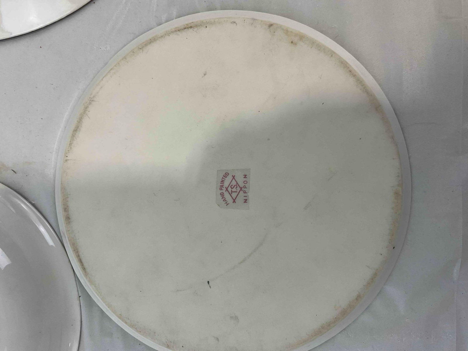 12 pcs Vintage Largely Nippon Japanese Ceramic Dish Set, incl. Florals & Landscape Scenes. - 6