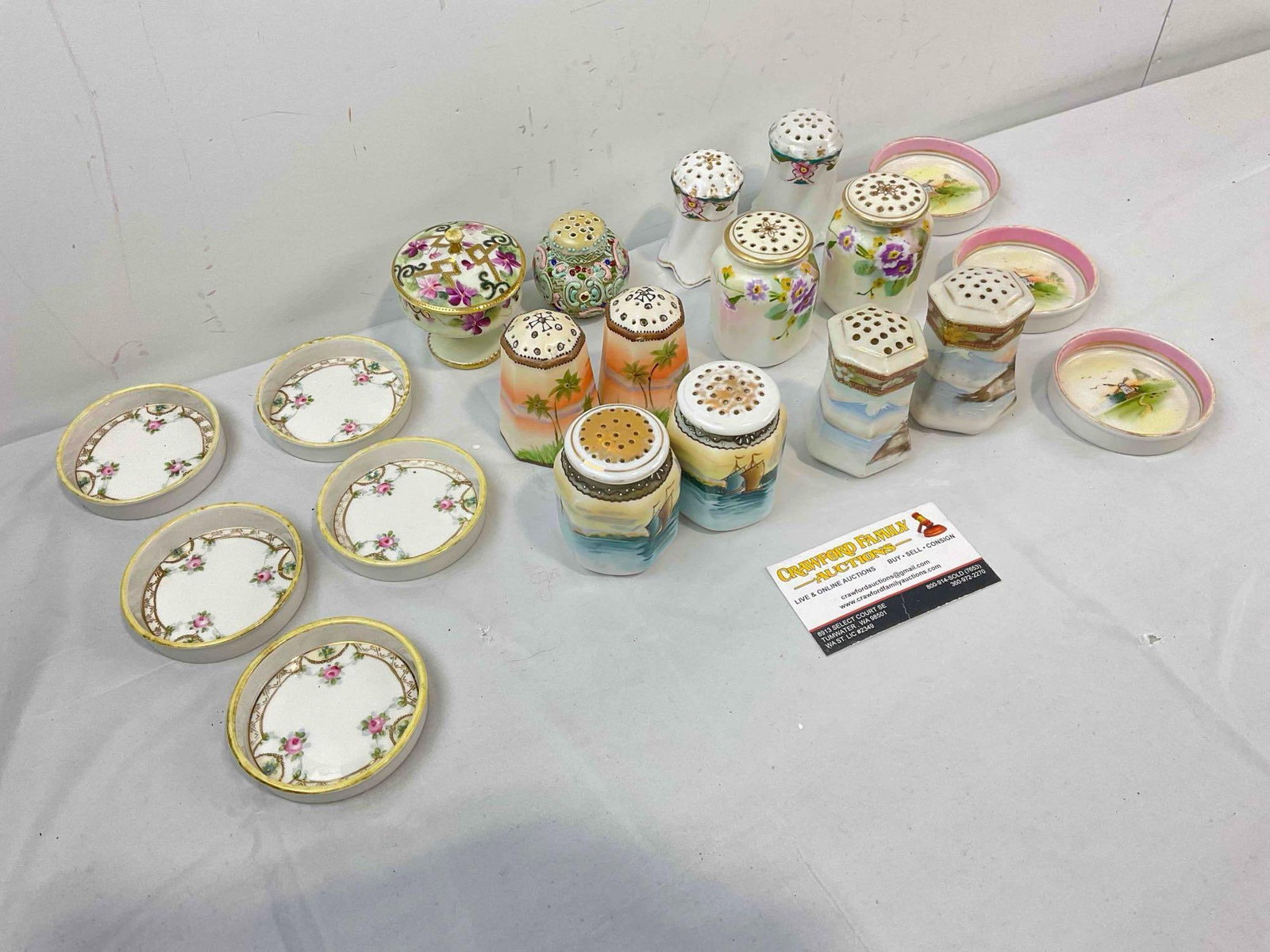 20 pcs Vintage Largely Nippon Japanese Ceramic Dish Set, incl. Salt & Pepper Shakers! See pics. - 2