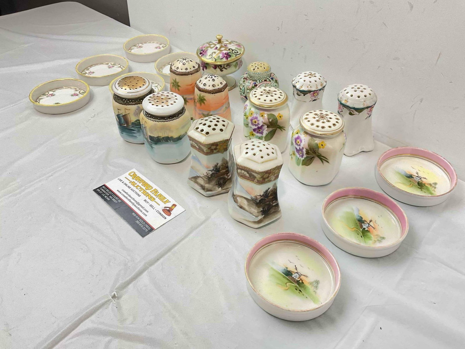 20 pcs Vintage Largely Nippon Japanese Ceramic Dish Set, incl. Salt & Pepper Shakers! See pics. - 3