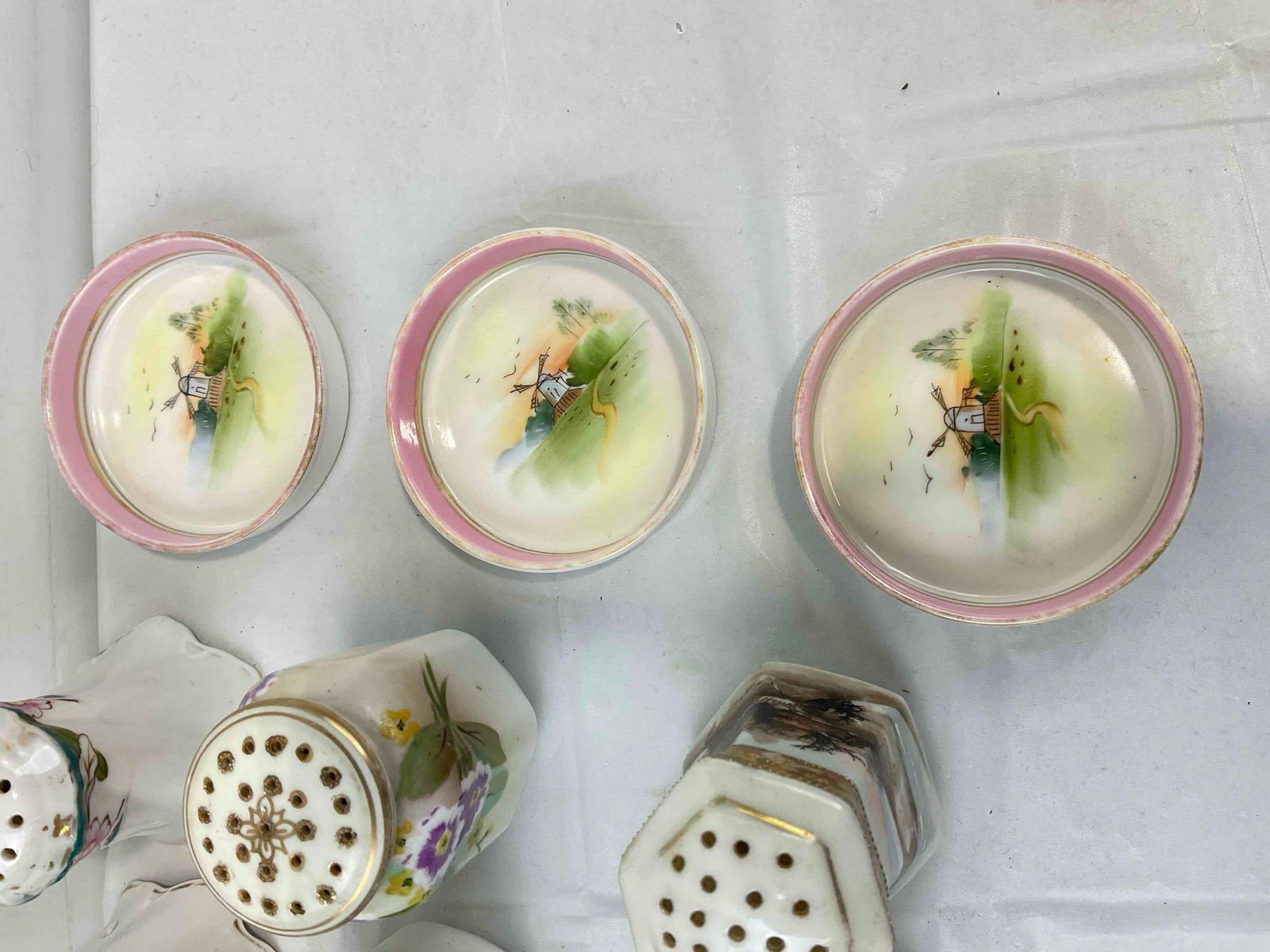 20 pcs Vintage Largely Nippon Japanese Ceramic Dish Set, incl. Salt & Pepper Shakers! See pics. - 4