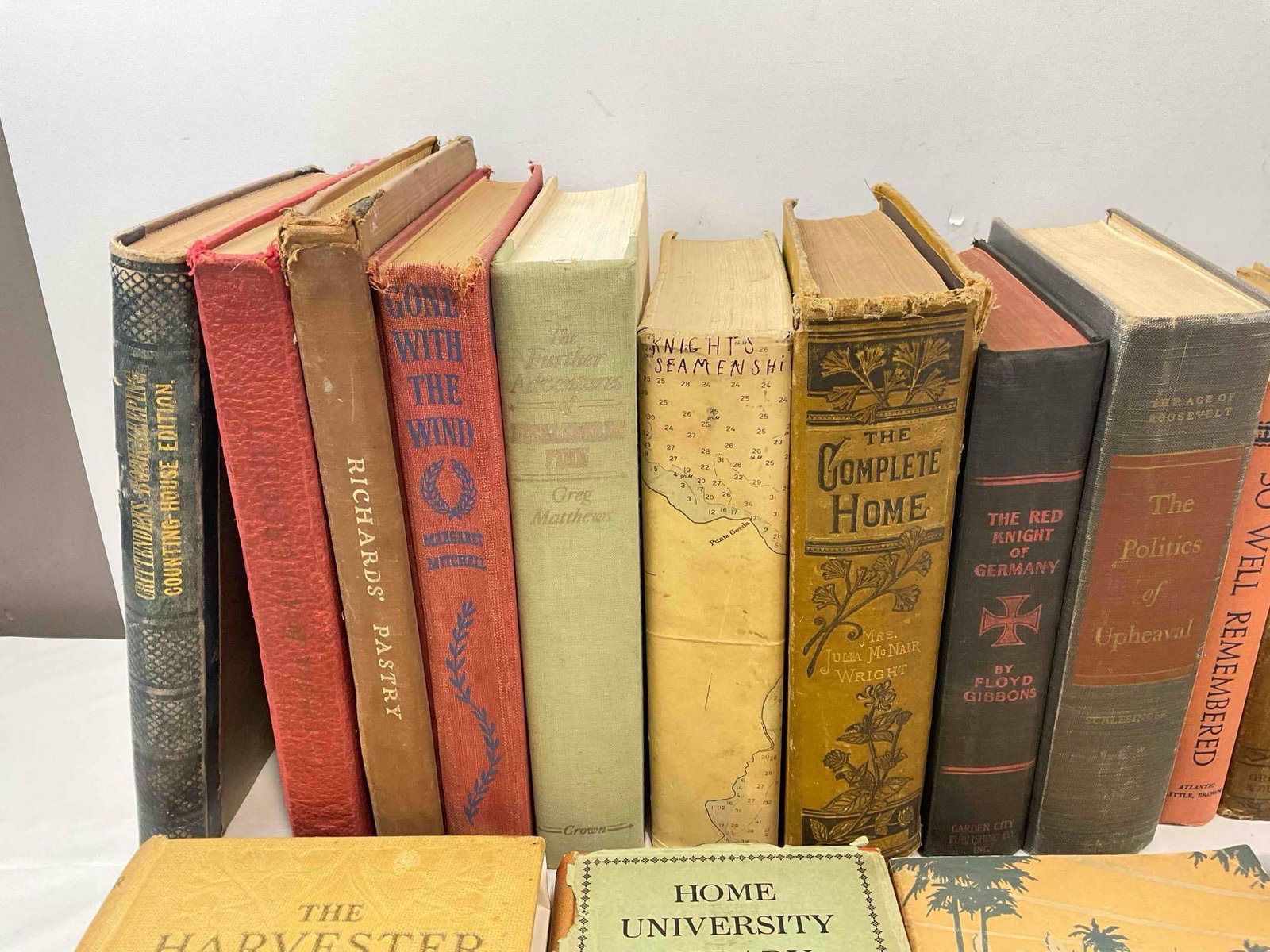 33 pcs Vintage Book Collection, incl. Gone with the Wind, The Red Knight of Germany & More! - 2