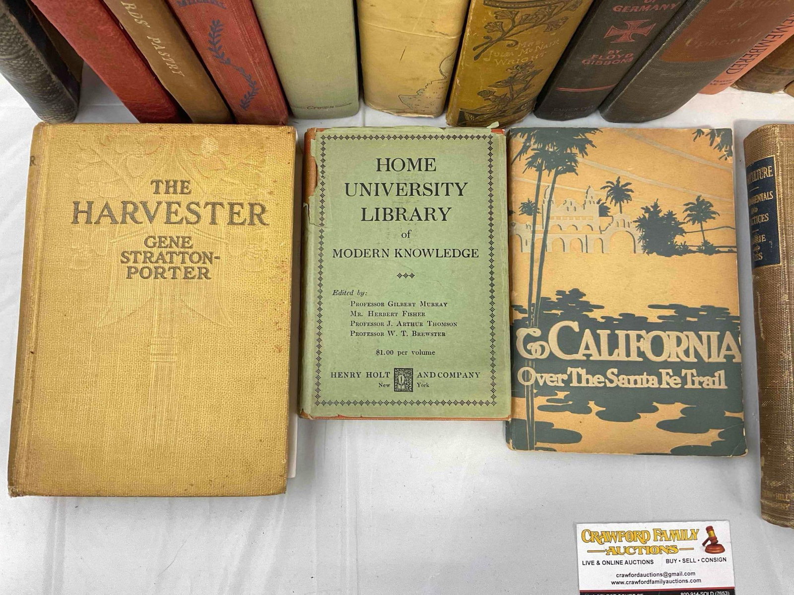 33 pcs Vintage Book Collection, incl. Gone with the Wind, The Red Knight of Germany & More! - 7