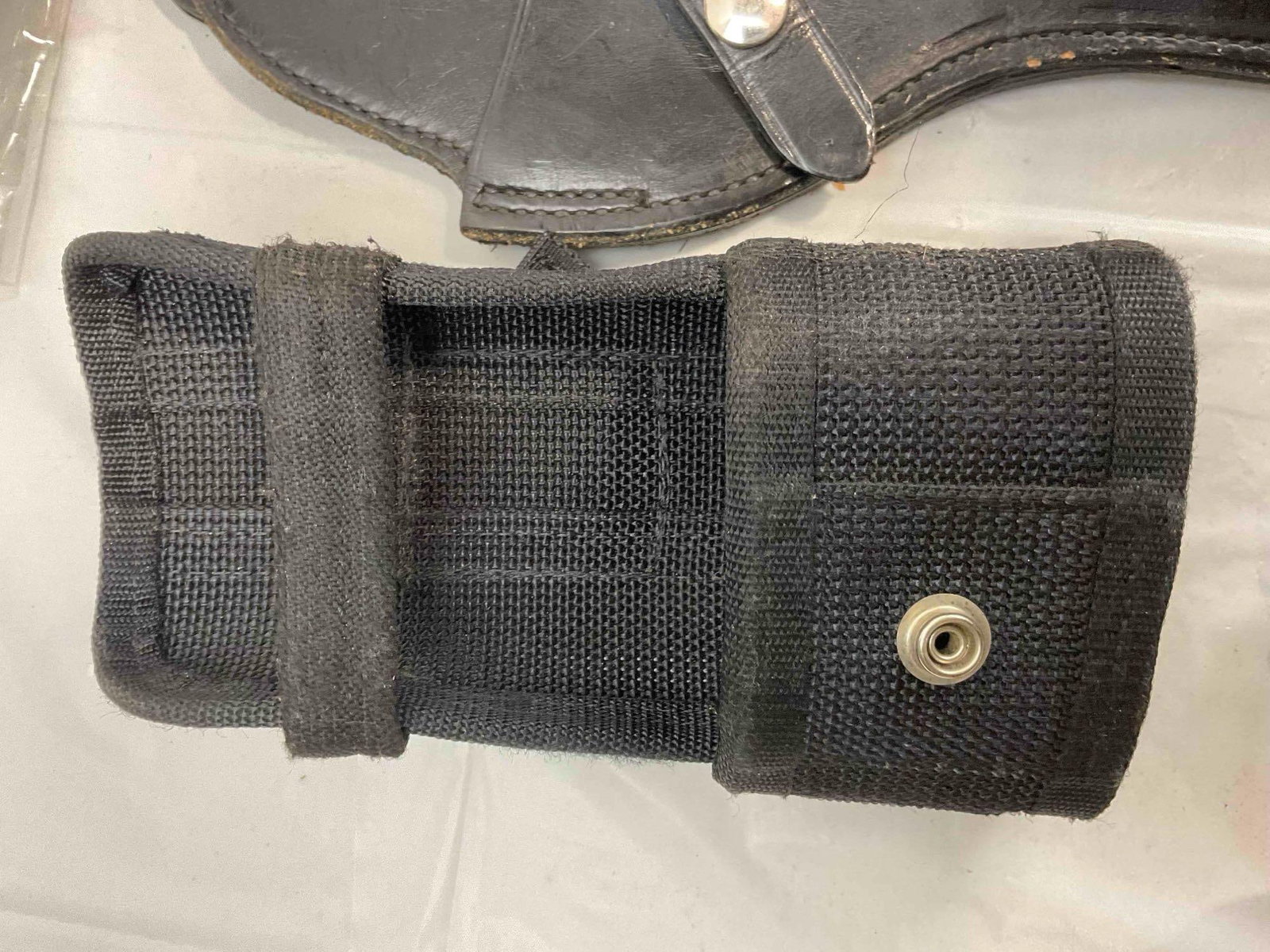 11 pcs Military Memorabilia, incl. Vintage Leather Holsters, Wood Plaques & More! See pics. - 10