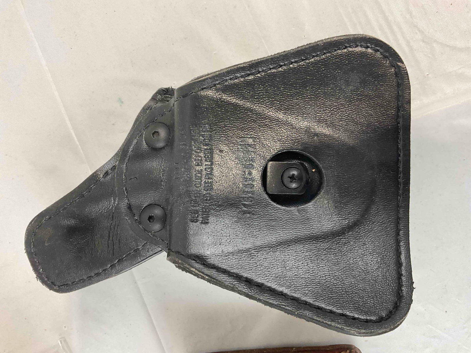 11 pcs Military Memorabilia, incl. Vintage Leather Holsters, Wood Plaques & More! See pics. - 14