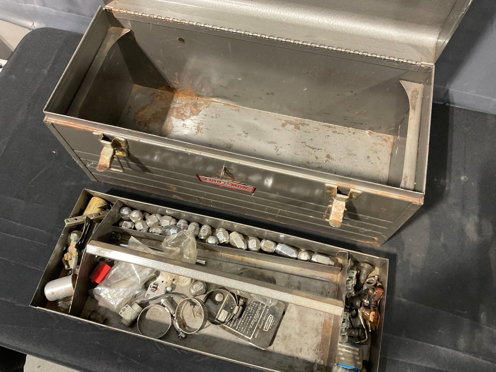 Set of 3 Toolboxes, 2 Craftsman, 1 Molded Plastic & Metal, & Snapon Tools Metal Box - 8