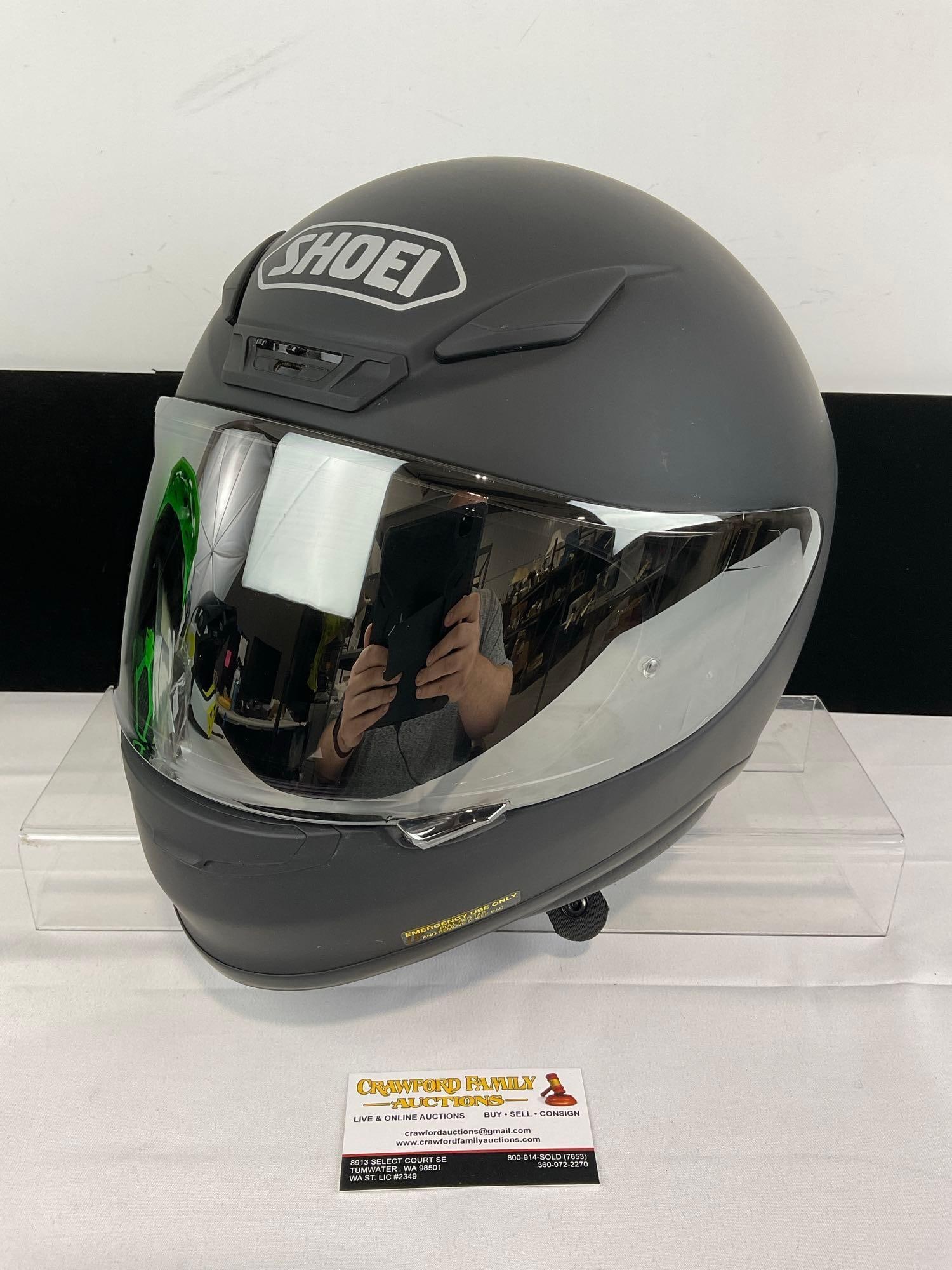 Shoei RF-1200 Motorcycle Helmet, Full Face, matte black finish, 11h x 14w x 12d - 2