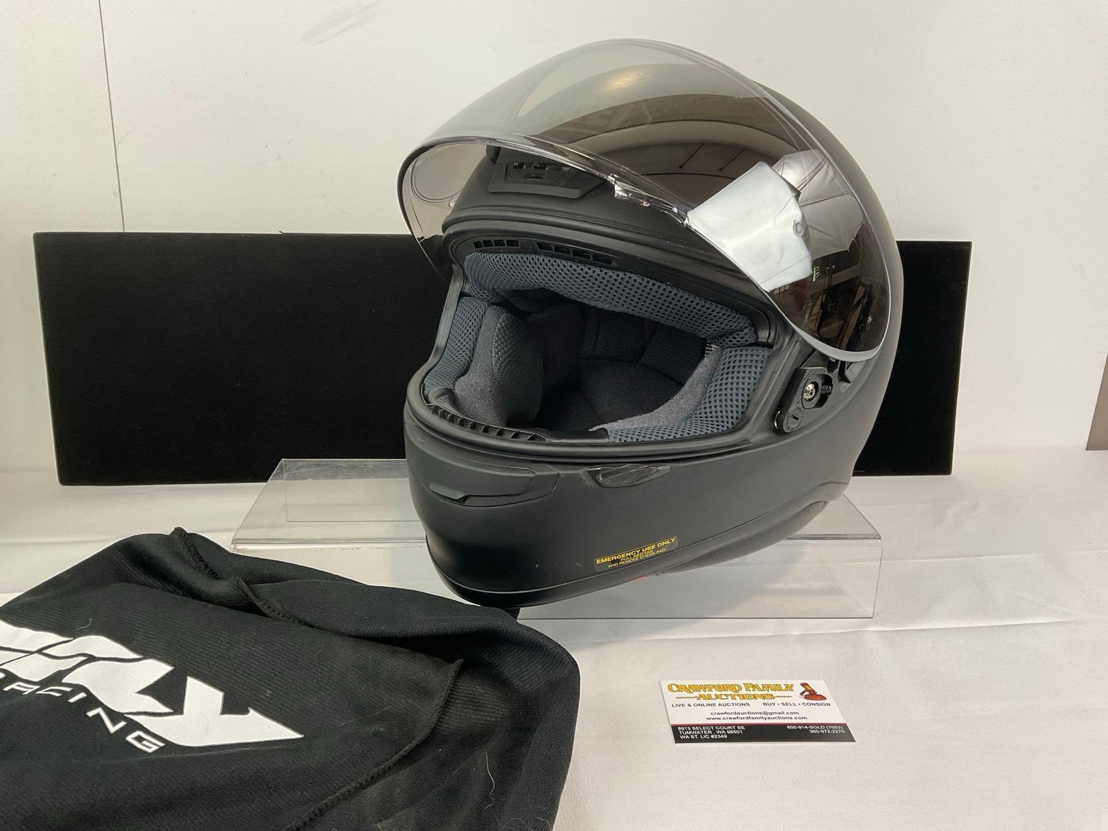 Shoei RF-1200 Motorcycle Helmet, Full Face, matte black finish, 11h x 14w x 12d - 3