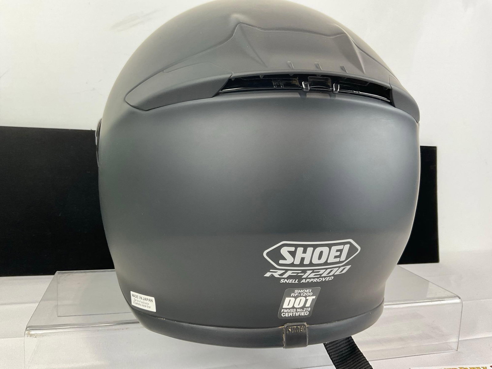 Shoei RF-1200 Motorcycle Helmet, Full Face, matte black finish, 11h x 14w x 12d - 6