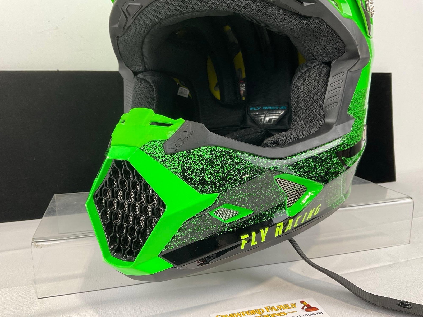 Fly Racing Toxin MIPS Embargo Motorcycle Helmet, Green & Black, Size 2XL - 3